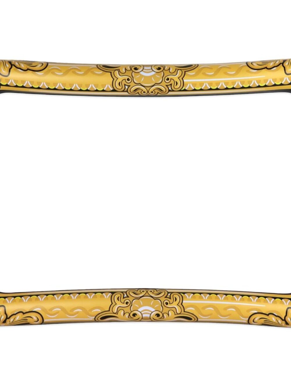 Inflatable Photo Frame with Gold Additive 60 x 80 cm Black